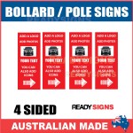 Bollard Signs 1800x175